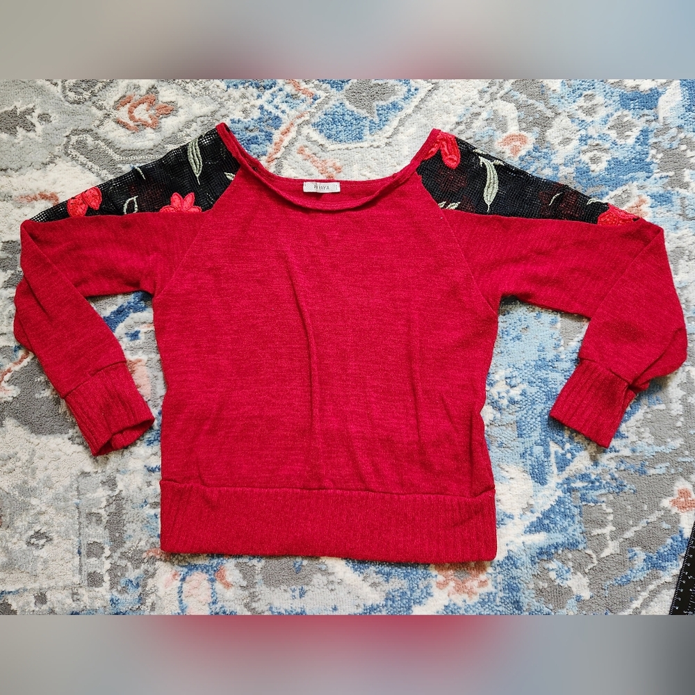 Blouse woman winter burgundy large papaya